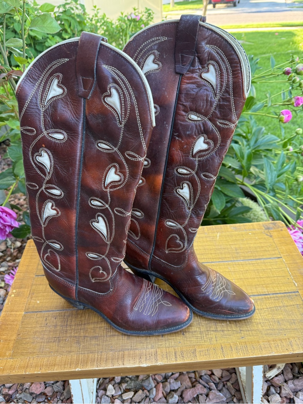 Vintage 1970s Wrangler Cowgirl boots Size 7.5